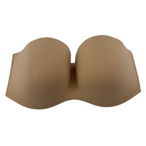 Soma Enbliss Stay Put Wireless Strapless Bra Warm Amber Nude 36DDD No straps